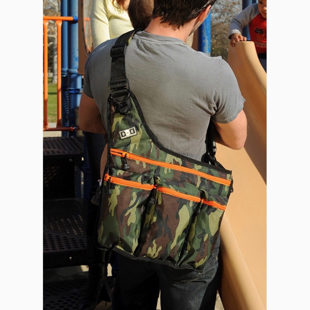 Diaper Dude Camo crossbody diaper bag, brand new!